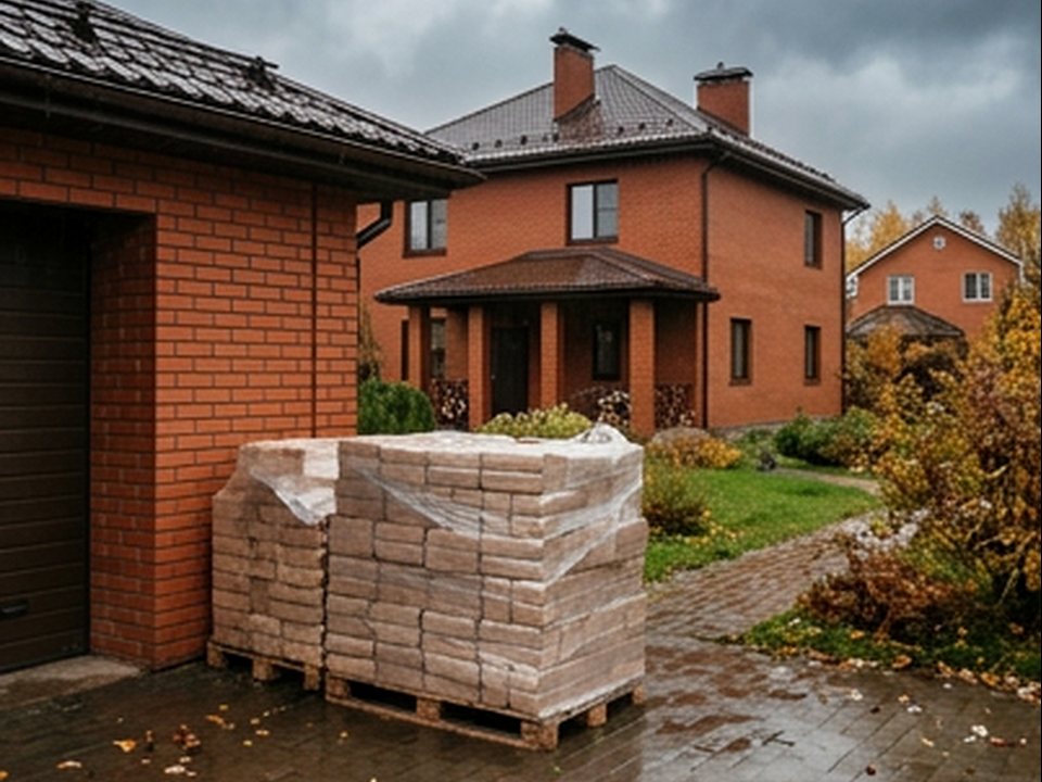декоративная поленница — Кленовый проспект, 2, Чёрное